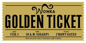 Wonka golden ticket